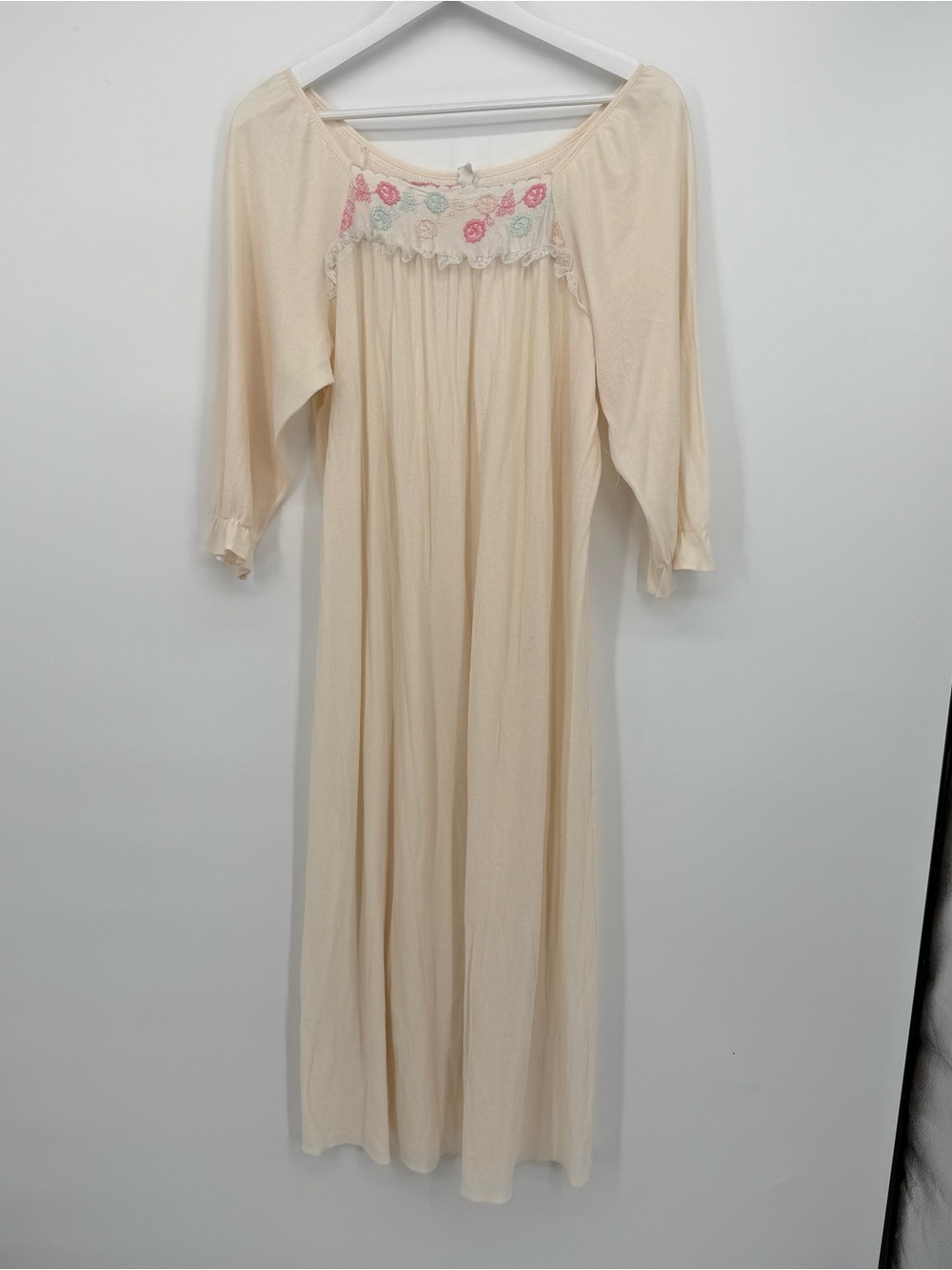 Vintage Flawed Nightgown Bundle Lot of 3 Pink Plaid Size Medium & Large Repair - Picture 2 of 16